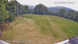 Vrchol Bouřňák, pohled na jih