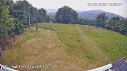 Vrchol Bouřňák, pohled na jih