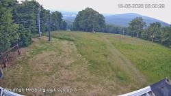 Vrchol Bouřňák, pohled na jih