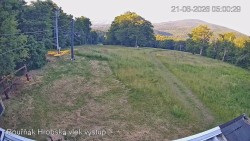 Vrchol Bouřňák, pohled na jih