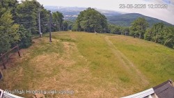 Vrchol Bouřňák, pohled na jih