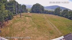 Vrchol Bouřňák, pohled na jih