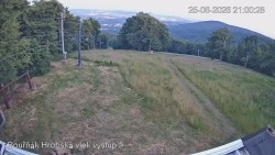 Bouřňák-szczyt, widok na południe