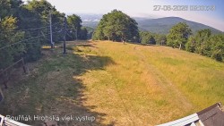 Vrchol Bouřňák, pohled na jih