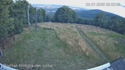 Vrchol Bouřňák, pohled na jih
