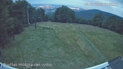 Vrchol Bouřňák, pohled na jih