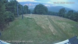Vrchol Bouřňák, pohled na jih
