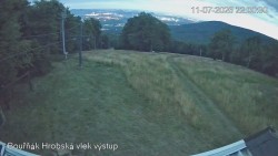 Vrchol Bouřňák, pohled na jih