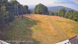 Vrchol Bouřňák, pohled na jih
