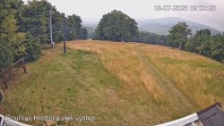 Vrchol Bouřňák, pohled na jih