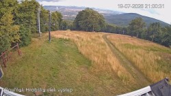 Vrchol Bouřňák, pohled na jih