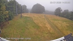 Vrchol Bouřňák, pohled na jih