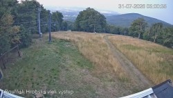 Vrchol Bouřňák, pohled na jih
