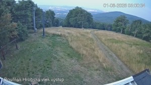 Bouřňák Sports Center - Bouřňák Peak, view to the south - 1.8.2026 v 05:00 Bouřňák Sports Center - Bouřňák Peak, view to the south - 1.8.2026 v 05:00