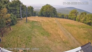 Bouřňák Sports Center - Bouřňák Peak, view to the south - 1.8.2026 v 07:00 Bouřňák Sports Center - Bouřňák Peak, view to the south - 1.8.2026 v 07:00