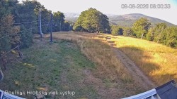 Bouřňák-szczyt, widok na południe