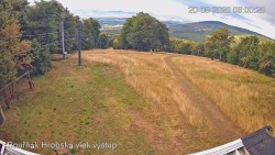 Vrchol Bouřňák, pohled na jih
