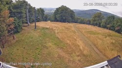 Vrchol Bouřňák, pohled na jih