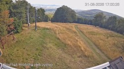 Vrchol Bouřňák, pohled na jih