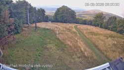 Vrchol Bouřňák, pohled na jih