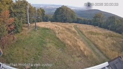 Vrchol Bouřňák, pohled na jih