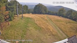 Vrchol Bouřňák, pohled na jih