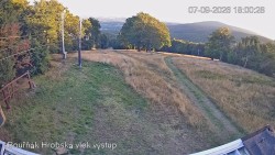 Vrchol Bouřňák, pohled na jih