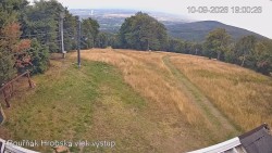 Vrchol Bouřňák, pohled na jih