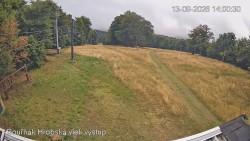 Vrchol Bouřňák, pohled na jih