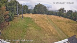 Vrchol Bouřňák, pohled na jih