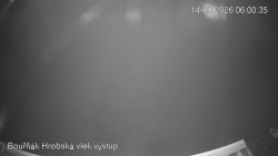 Vrchol Bouřňák, pohled na jih