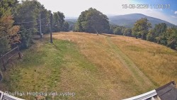 Vrchol Bouřňák, pohled na jih
