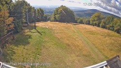 Vrchol Bouřňák, pohled na jih