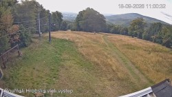 Vrchol Bouřňák, pohled na jih