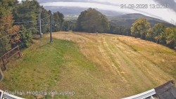 Vrchol Bouřňák, pohled na jih