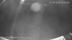 Vrchol Bouřňák, pohled na jih