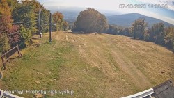 Bouřňák-szczyt, widok na południe