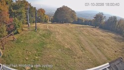 Vrchol Bouřňák, pohled na jih