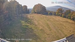Vrchol Bouřňák, pohled na jih