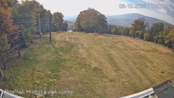 Vrchol Bouřňák, pohled na jih