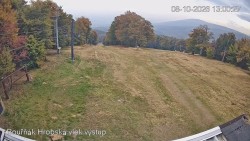 Vrchol Bouřňák, pohled na jih