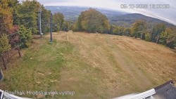 Bouřňák-szczyt, widok na południe