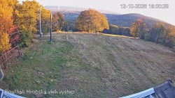 Vrchol Bouřňák, pohled na jih