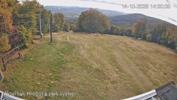 Vrchol Bouřňák, pohled na jih