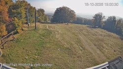 Vrchol Bouřňák, pohled na jih