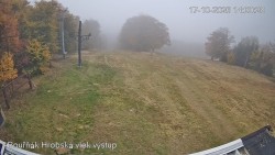 Vrchol Bouřňák, pohled na jih