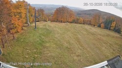 Vrchol Bouřňák, pohled na jih