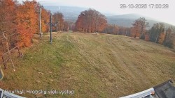 Vrchol Bouřňák, pohled na jih