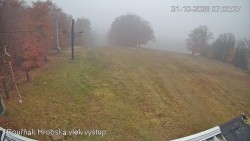 Vrchol Bouřňák, pohled na jih