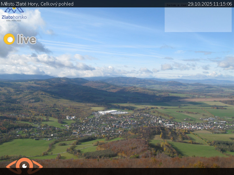 Město Zlaté Hory - Celkový pohled - 29.10.2025 v 11:15 Město Zlaté Hory - Celkový pohled - 29.10.2025 v 11:15